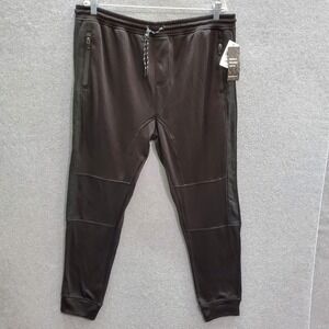 Burnside Men Activewear Pants 2XL Black Modern‎ Fit Stretch Zip Pockets NWT